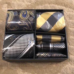 Hisdern Men’s neckties and matching pocket squares